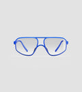 REFRAMD Fella eyewear in vibrant blue, designed for comfort and a bold statement look.