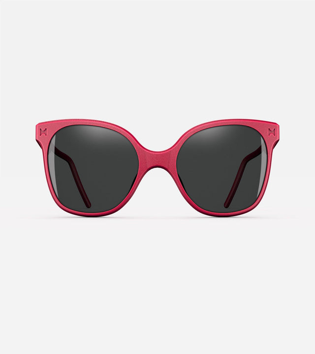 Missy cat-eye glasses in vibrant red, perfect for a daring aesthetic