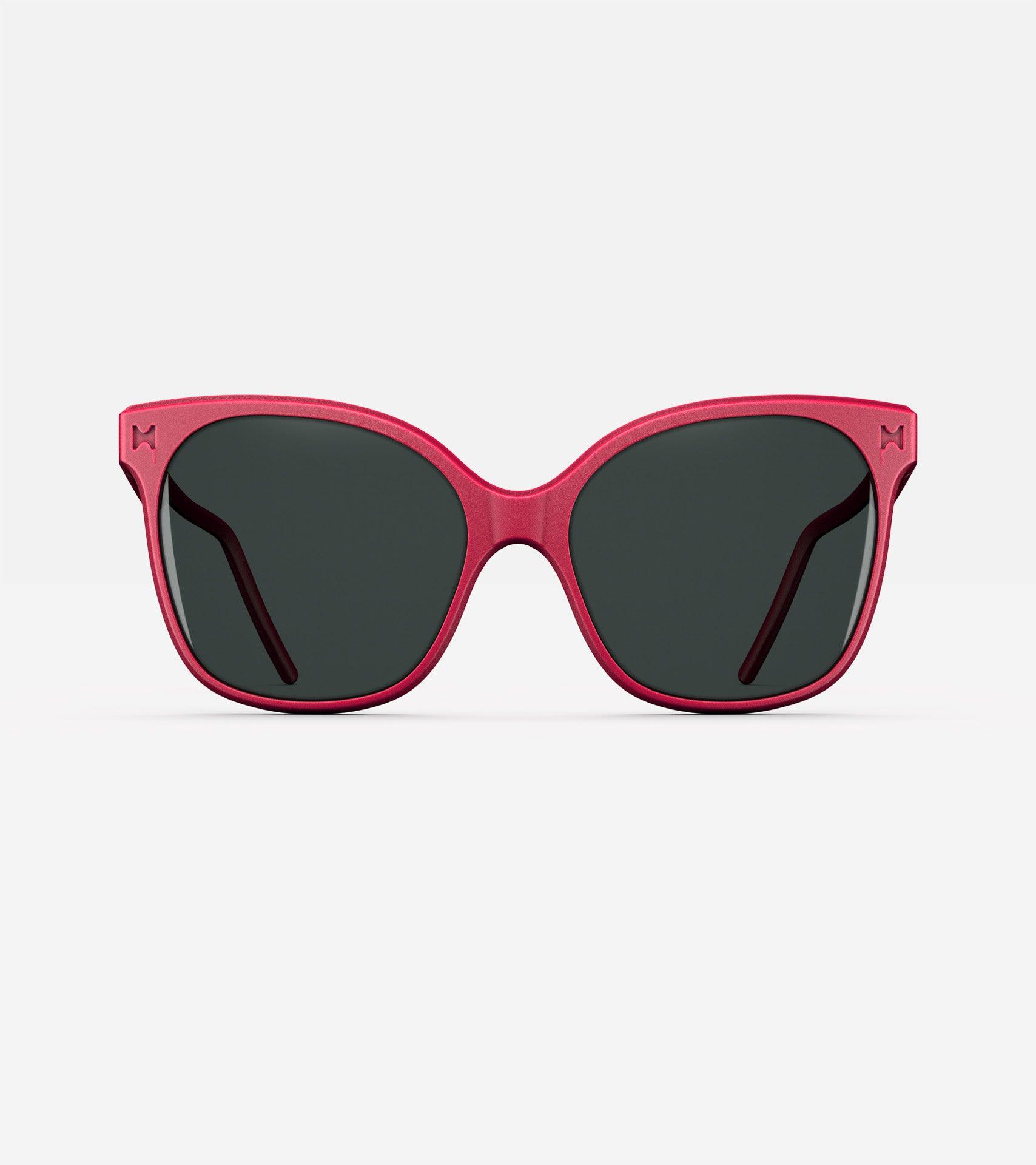 Chic red Missy frames, blending elegance with fashion