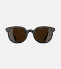 Classic black 3D printed sunglasses with dark lenses, featuring a versatile and comfortable fit for various nose profiles
